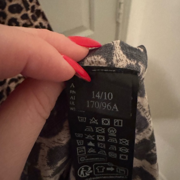 All Saints Leopard/Animal Print Sleeveless Maxi Dress size 10 - Picture 13 of 15